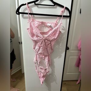 NWOT For Love And Lemons Pink Lace Lingerie